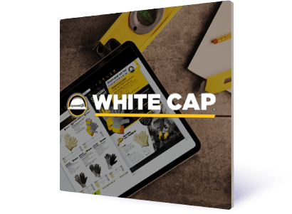 white cap flip-page product catalog