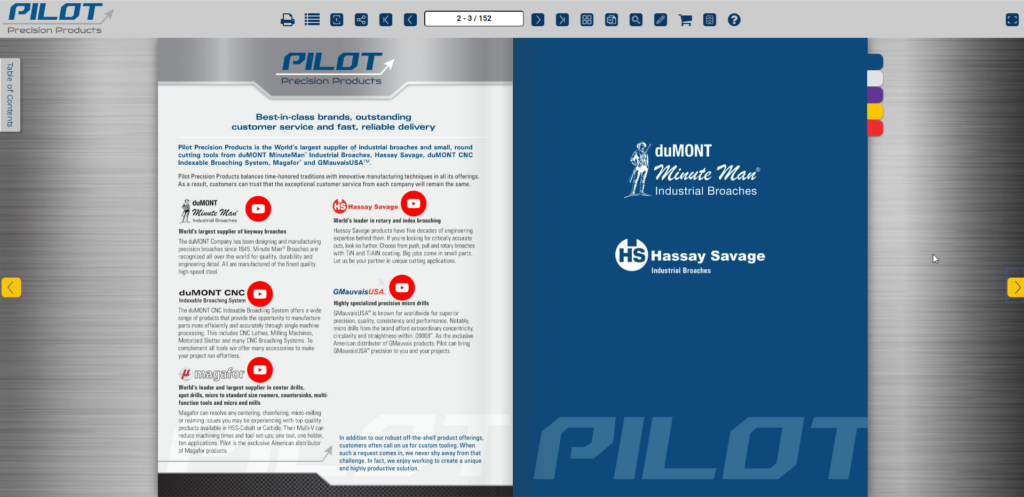 pilot precision process catalog