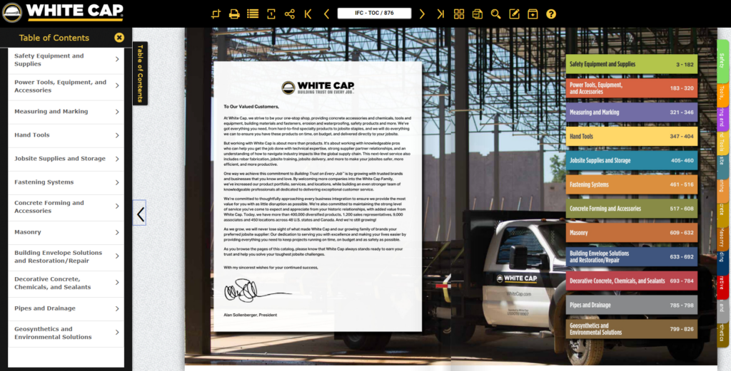 whitecap b2b catalog screenshot