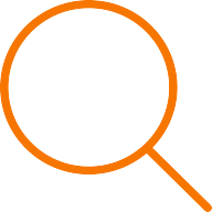 Icon of magnifying glass representing hidden-from-Google-indexing feature