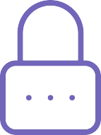 Icon of a padlock representing password-protected digital documents