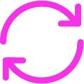 Icon of a rotating arrow loop symbolizing fast updates and time-to-market
