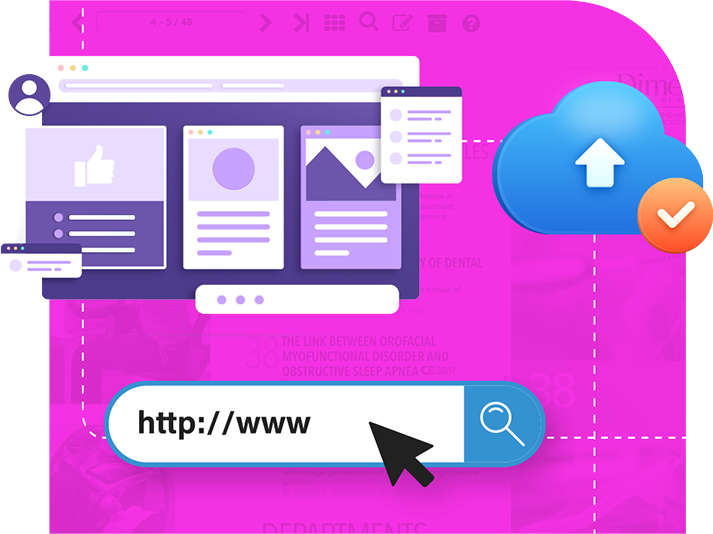 Illustration of DCatalog platform enabling agile page updates and dynamic content changes