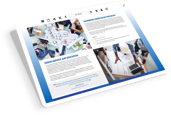 Contenuto PDF di energia e servizi di pubblica utilità in un flipbook digitale