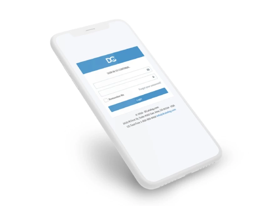 user management system of dcatalog software